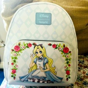 BRAND NEW ALICE IN WONDERLAND LOUNGEFLY!!!